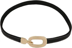 SHINEOFI Black Short Necklace Collar Choker Fashionable Clavicle Chain for Women Elegant Accessory for Parties and Banquets Ladies and Girls