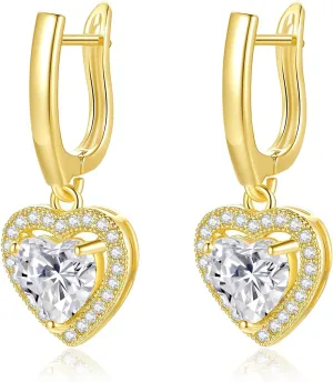 Small Gold Drop Dangle Earrings for Women Hypoallergenic 14k Gold Plated Dainty Small Gold Huggie Hoop Earrings