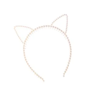 Stylish Pearl Ear Headband Women's Fashion Headbands Hair Bows Hair Clips for Women Elegant Look