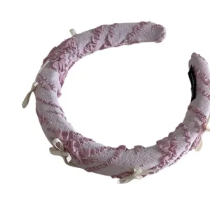 Sweet Ballet Ribbon Bowknot Headband Hair Clip for Women Girl French Hair Scrunchies Elegant Hair Tool
