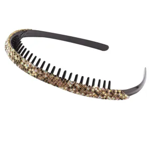 Toothed Hair Hoop Headband Rhinestone Fashion Headband for Women Anti-slip Wide Hair Clip Random Style