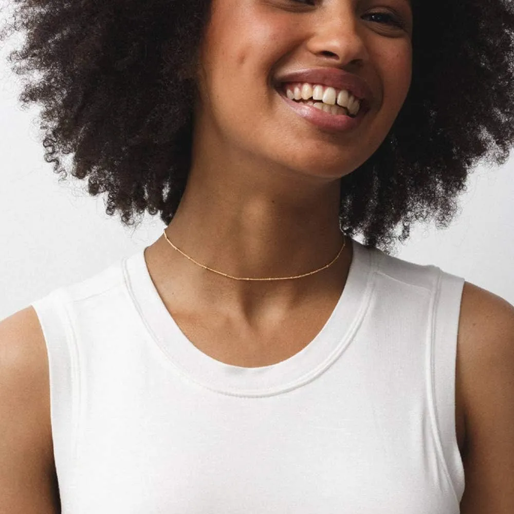 Turandoss Dainty Gold Choker Necklaces for Women - 14K Gold Plated Handmade Medallion Snake Link Chain Cross Star Moon Adjustable Simple Choker Necklaces for Women Jewelry
