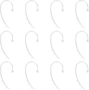 UNICRAFTALE 12Pcs Platinum DIY Ear Cuff Metal Earring Cuffs Tassel Ear Wrap Earring Cuffs Accessories with 3 Loop 50mm Long Ear Cuff for Non Piercing Tassel Earring Making