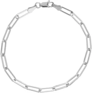 Verona Jewelers 925 Sterling Silver Anklets For Women, Ankle Bracelets Basic Chain Link Girls Anklets, Beach Bead Anklet, Summer Jewelry, 10 Inch Anklet (paperclip)