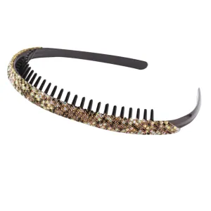Wide Toothed Hair Band Headband Rhinestone Fashion Headband Hair Clip for Women Design Random Style