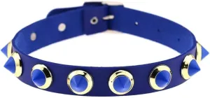 Women Leather Choker Necklace Handmade Adjustable Costume Cosplay Nightclub Punk Neck Collar Choker